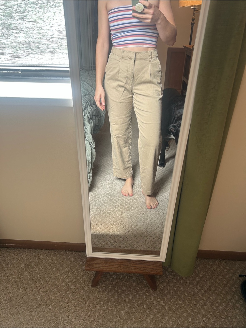 Old Navy Straight-Leg Khaki Pants